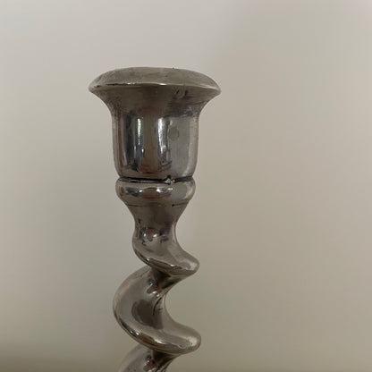 Barley twist candlestick holder