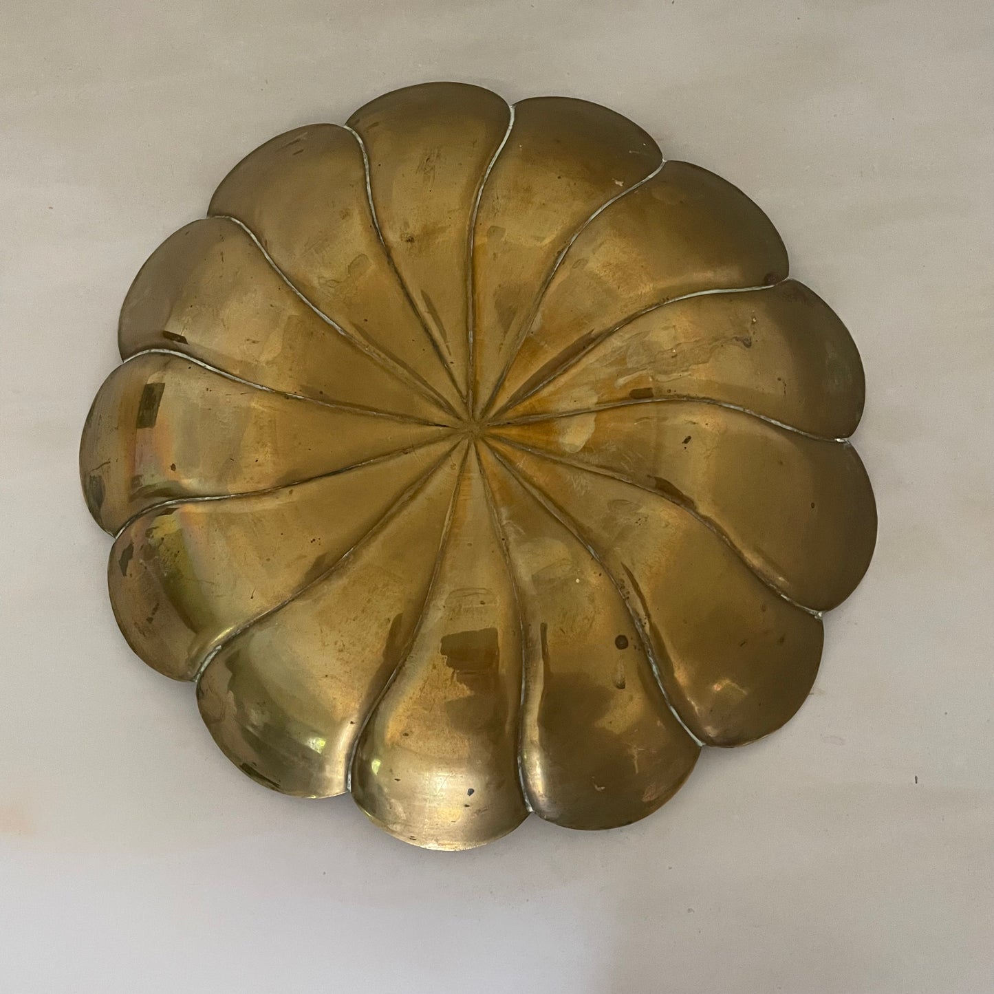 Brass flower plate