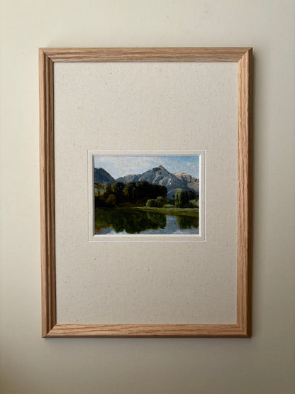 Framed mountain landscape