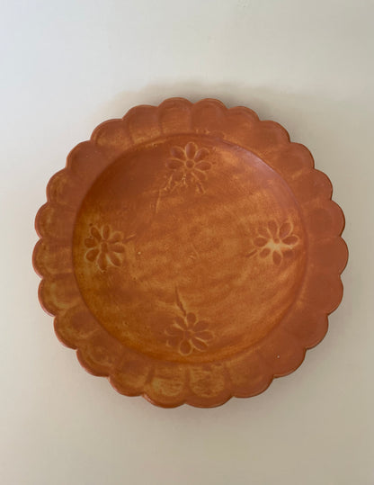 Ceramic floral plate