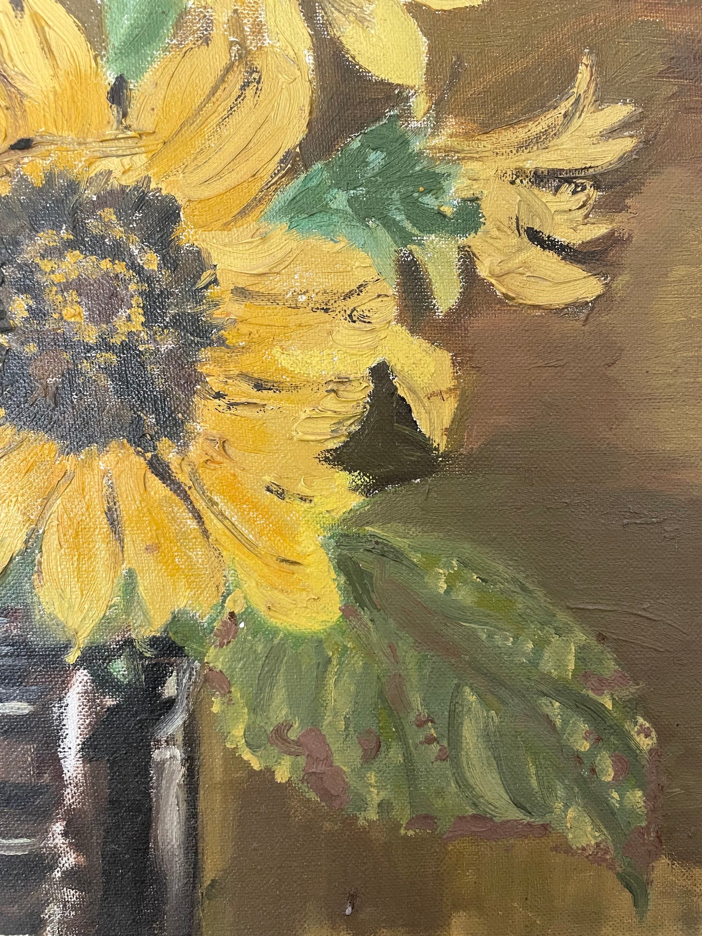Sunflower oil painting