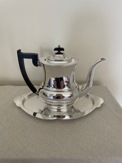 Mid century silver plated tea pot
