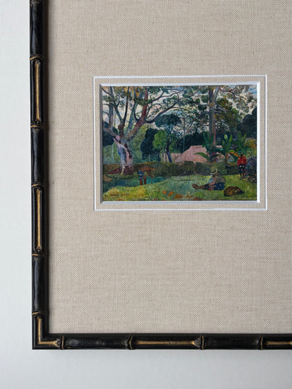 Framed tropical landscape with mount