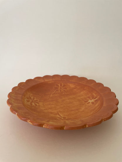 Ceramic floral plate