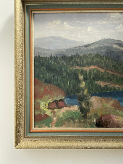 Mountain landscape oil painting by Sven Schützer-Branzén