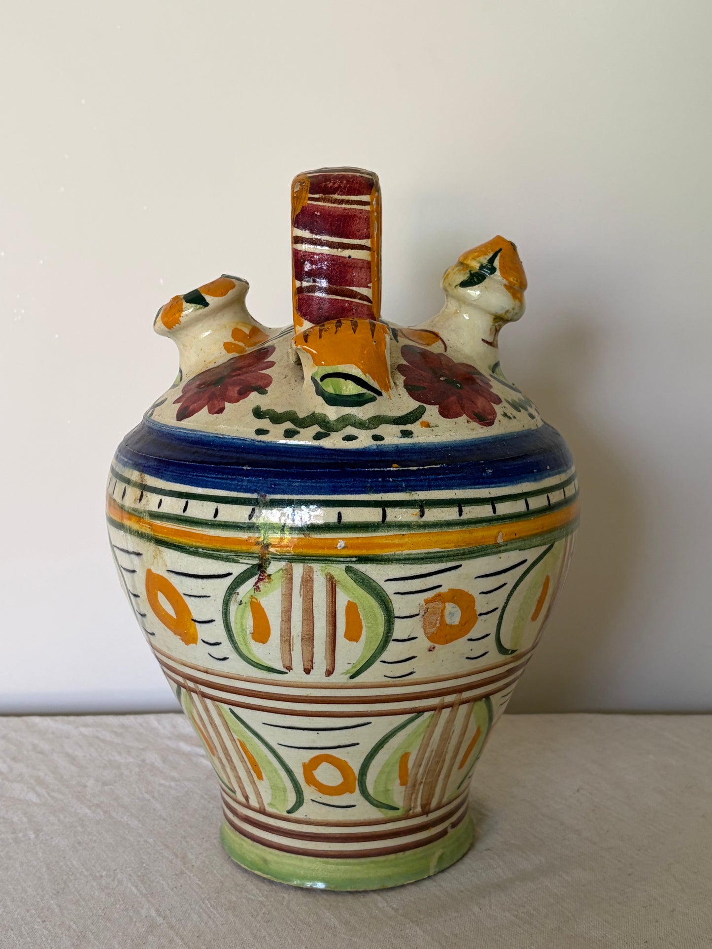 Vintage Spanish Botijo Jug