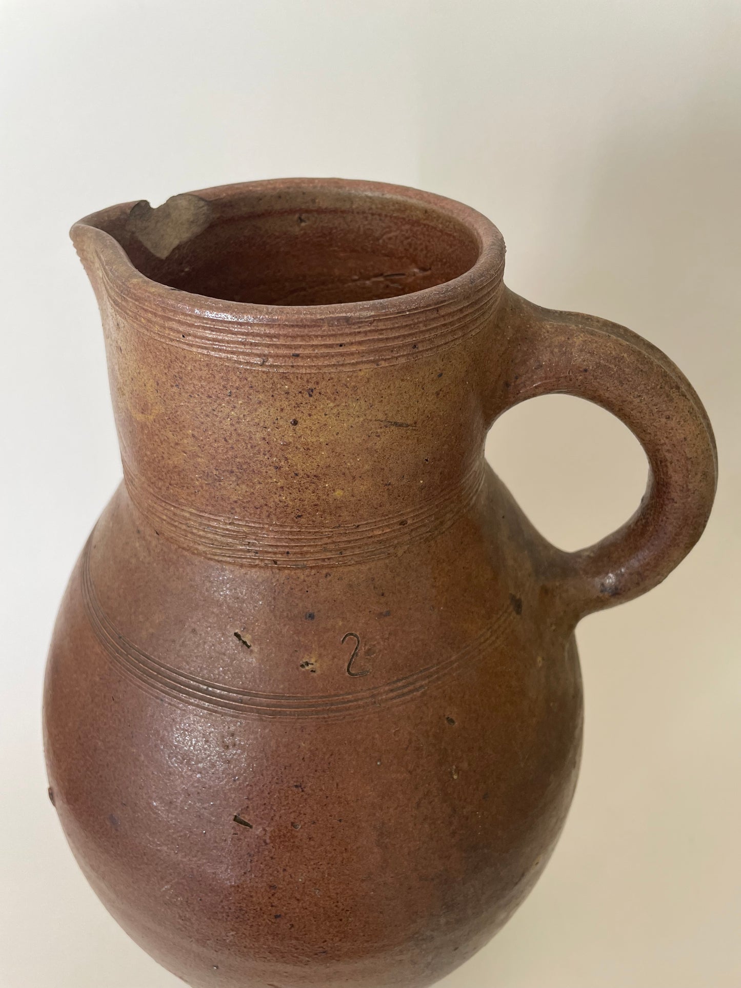 French brown jug