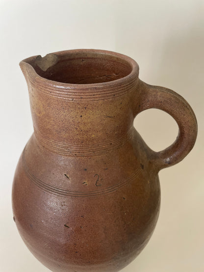 French brown jug