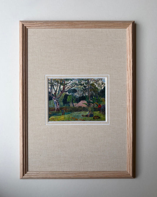 Framed tropical landscape with mount