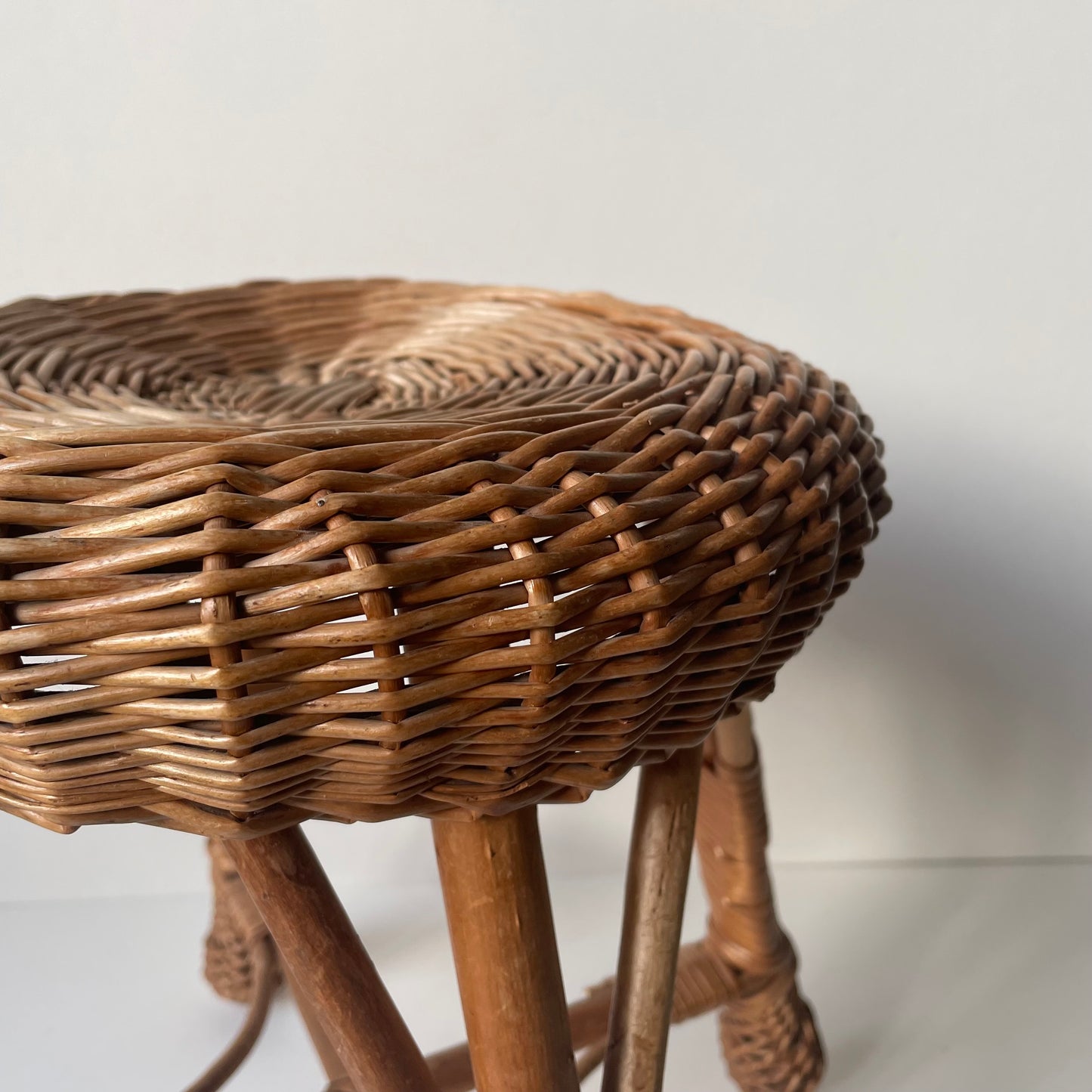 Rattan small stool