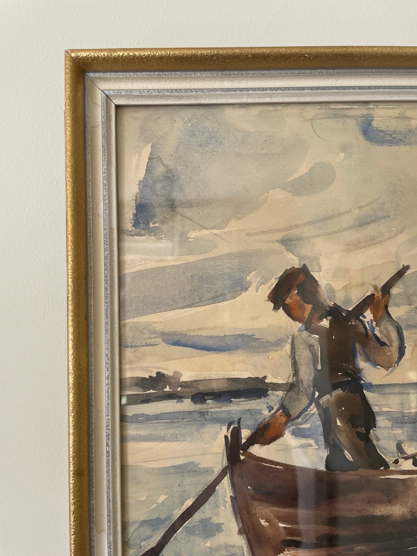 Fishermen watercolour