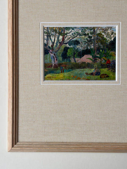 Framed tropical landscape with mount