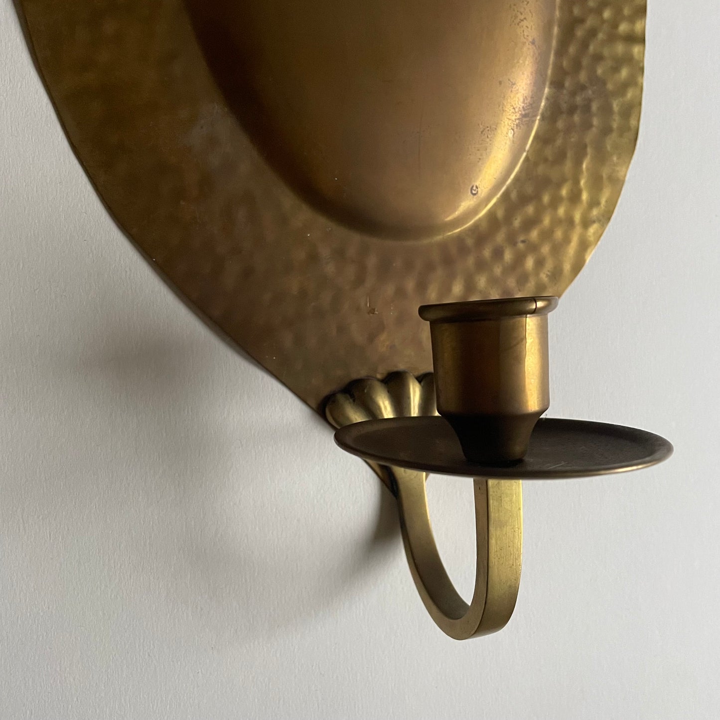 Pair of Swedish brass sconces by Knut Eriksson, Eskilstuna