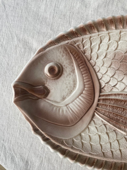 Vintage French Salmon fish platter