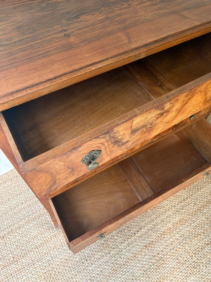 1930’s vintage burr walnut chest of drawers