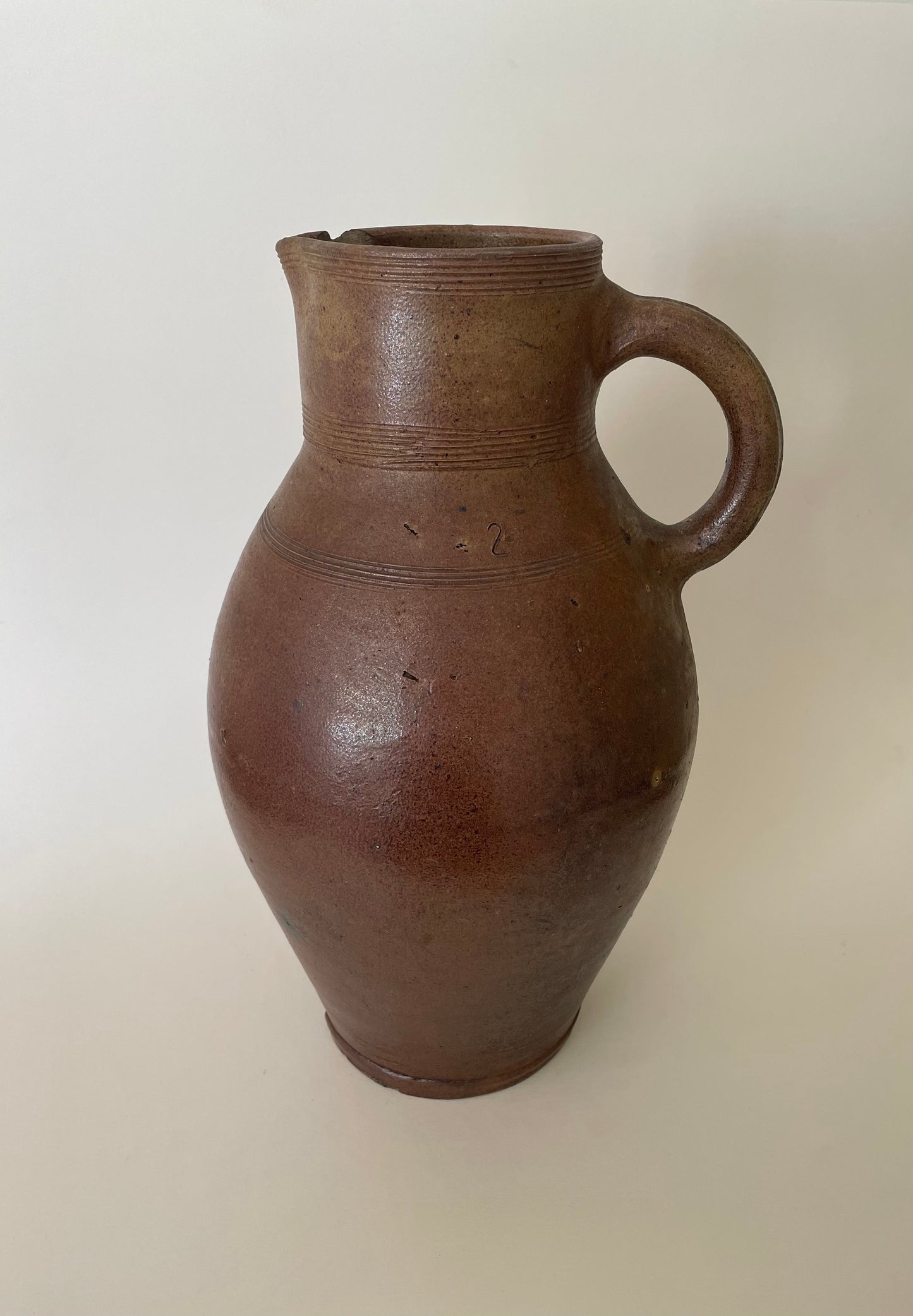 French brown jug