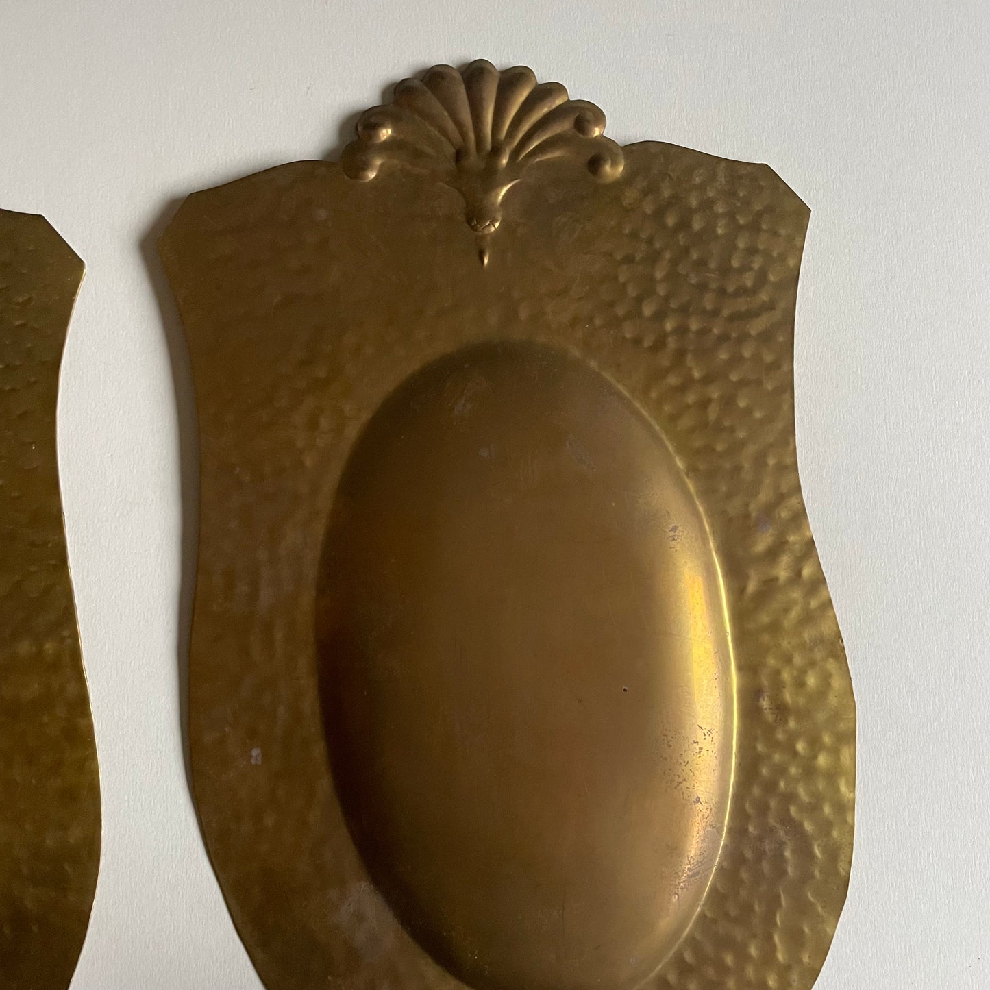 Pair of Swedish brass sconces by Knut Eriksson, Eskilstuna