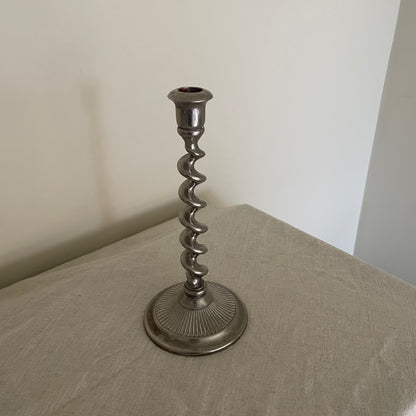 Barley twist candlestick holder