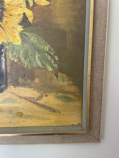 Sunflower oil painting