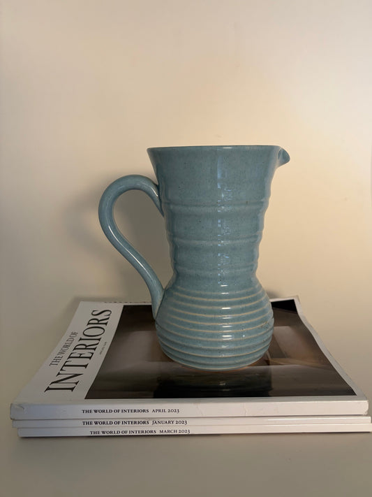 Sky blue vintage jug