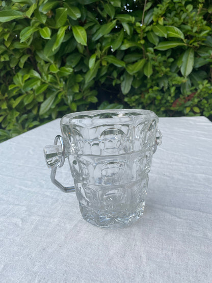 Small glass ice bucket