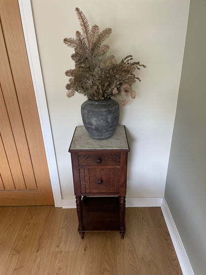Antique French cabinet with marble top