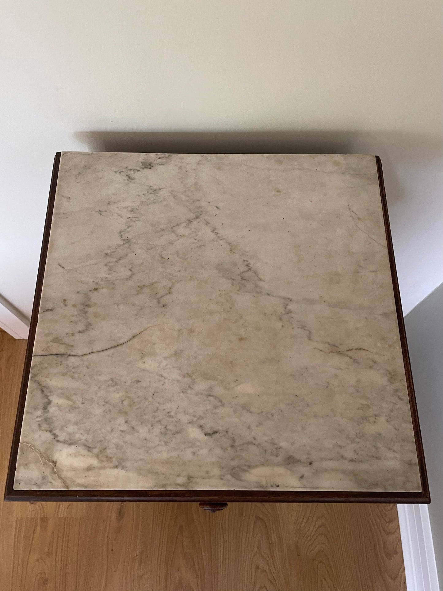 Antique French cabinet with marble top