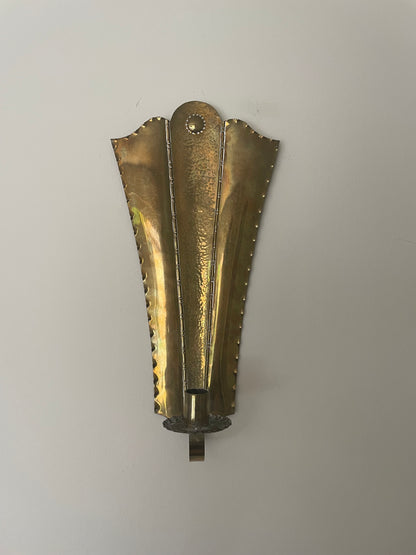 Pair of brass sconces