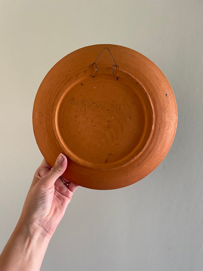 Blue wall plate of fish