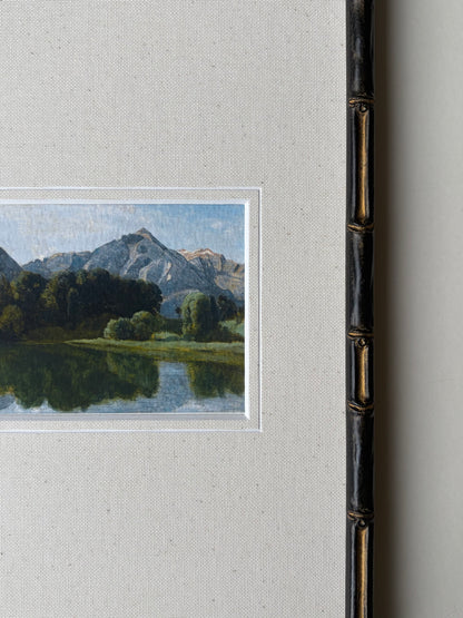 Framed mountain landscape