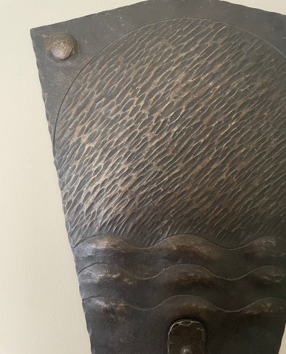 Hand-Forged Wrought Iron Double Candle Wall Sconce