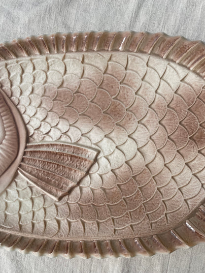 Vintage French Salmon fish platter