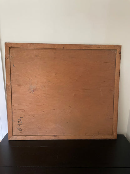 Large still life oil painting in gilt frame