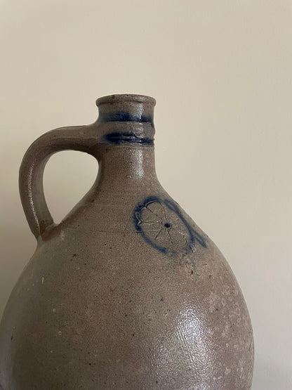 Antique salt glazed jug