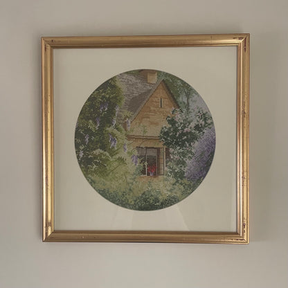 Vintage needlepoint and embroidery art of John Clayton’s original art piece