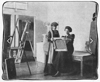 Landscape original oil painting by Ise Morssing (1878-1969)