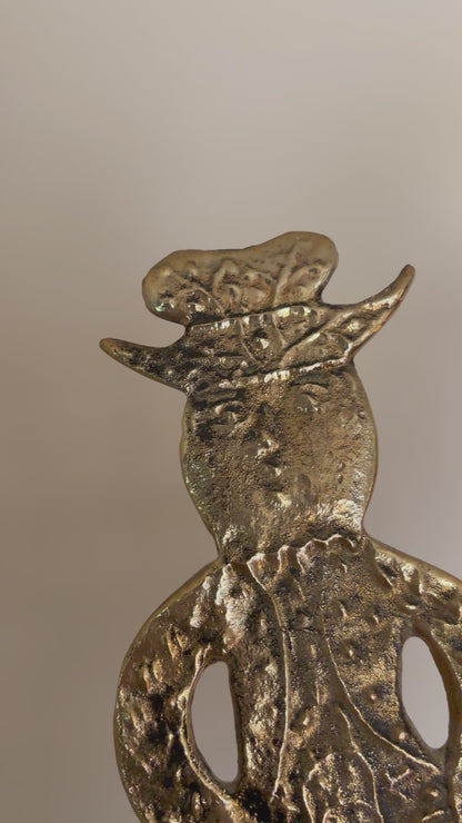 Pair of vintage man and woman sconces
