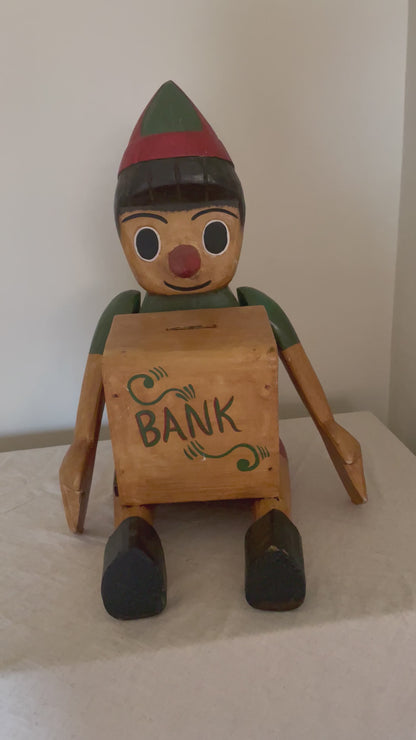 Children’s Pinocchio money bank